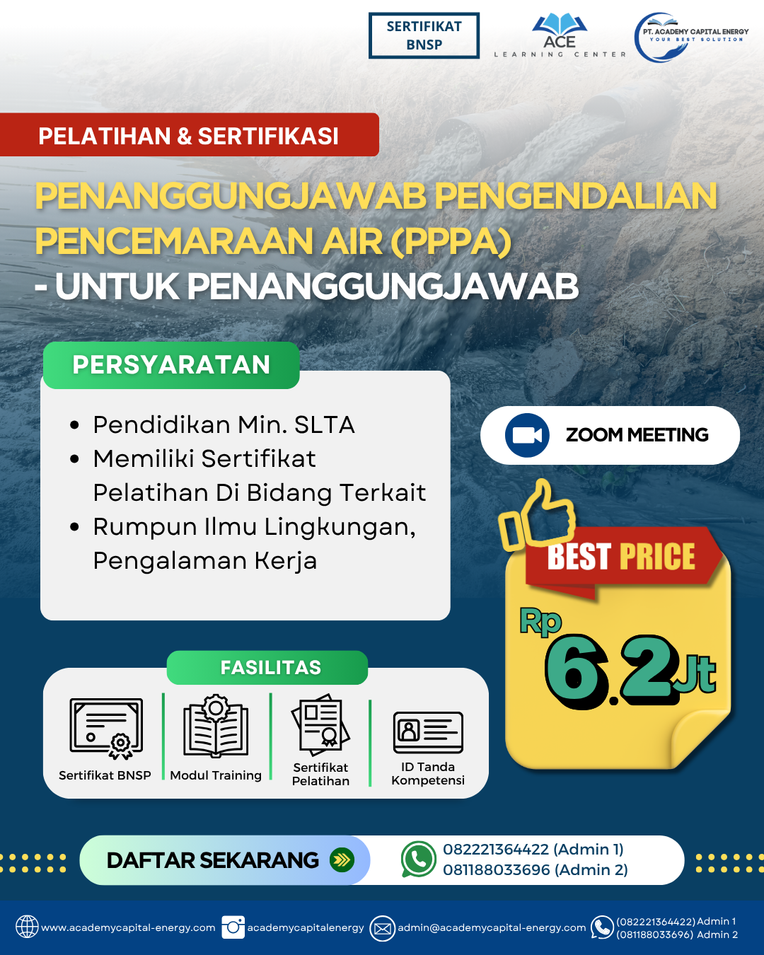 Penanggung Jawab Pengendalian Pencemaran Air (PPPA) – Untuk Penanggung Jawab