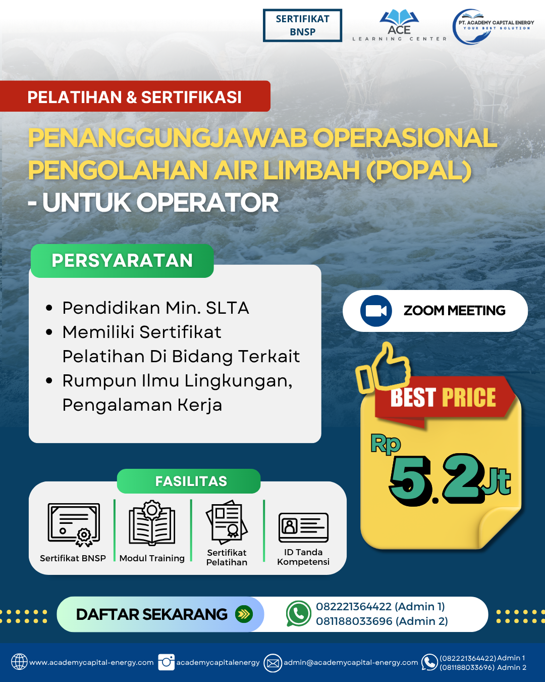 Penanggung Jawab Operasional Pengelolaan Limbah (POPAL) – Untuk Penanggung Jawab