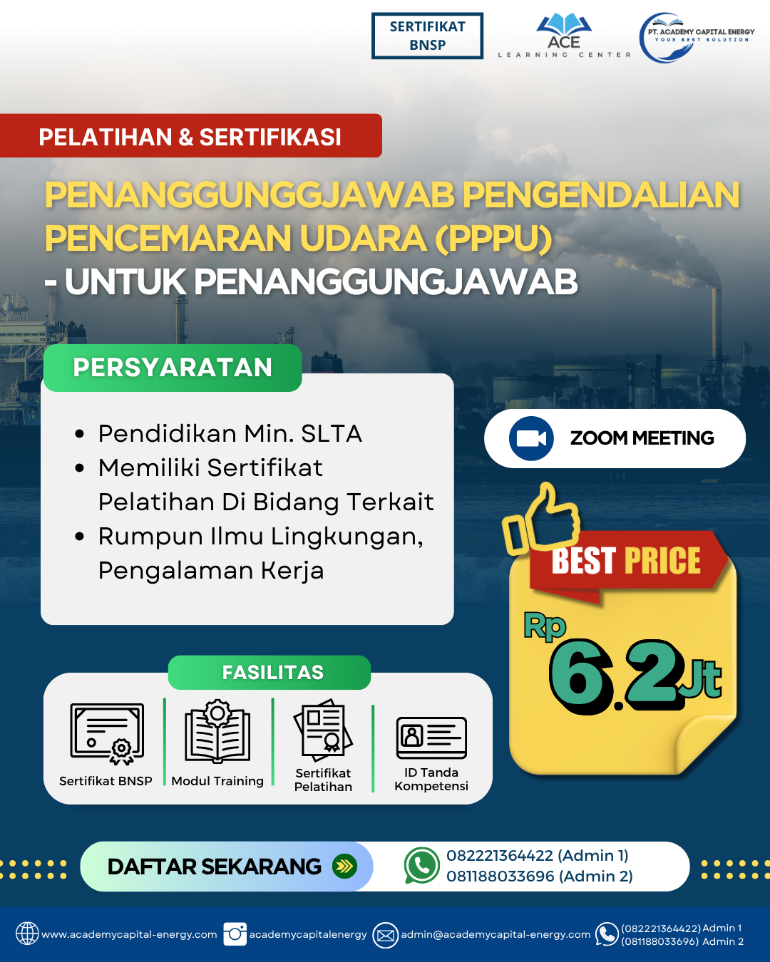 Penanggung Jawab Pengendalian Pencemaran Udara (PPPU) – Untuk Penanggung Jawab