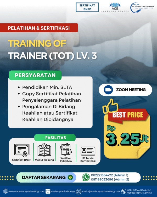 Training of Trainer (TOT) Level 3