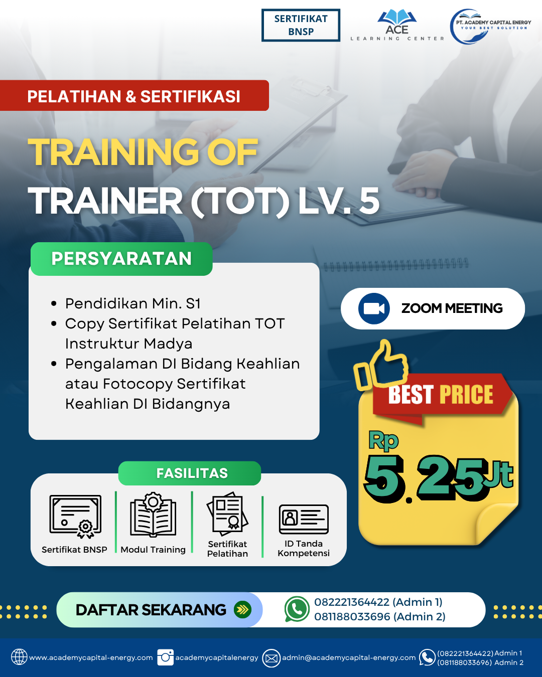 Training of Trainer (TOT) Level 5