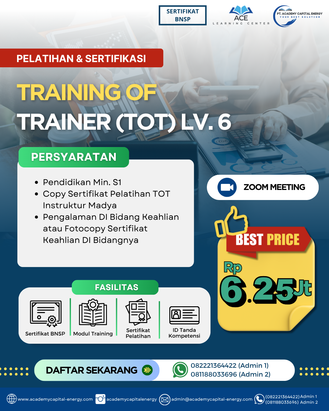 Training of Trainer (TOT) Level 6